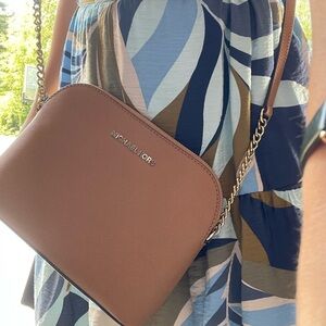 Michael Kors Tan Crossbody Bag with Adjustable Strap